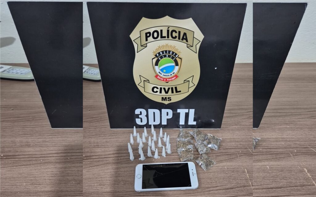 Polícia Civil apreende dois adolescentes por tráfico de drogas no bairro Novo Oeste em Três Lagoas