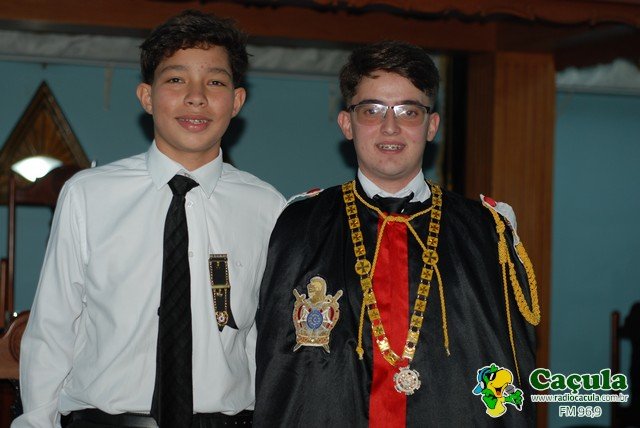 Posse da recente Diretoria do Capítulo Roberto Ribeiro de Souza n. 460, da Ordem DeMolay, na Loja Maçônica Renascença n. 42