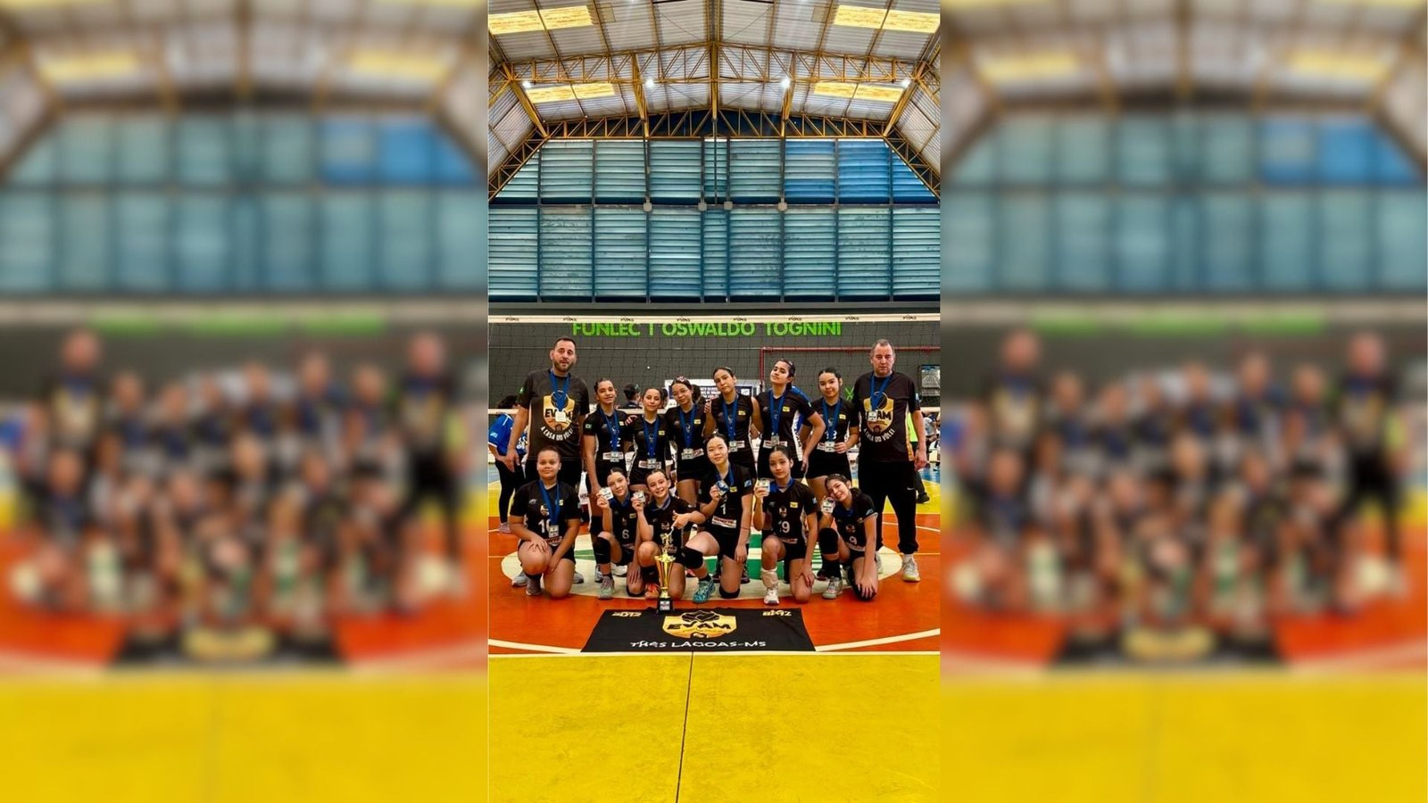 Time feminino Sub-13 de Vôlei de Três Lagoas assegura vice-campeonato estadual