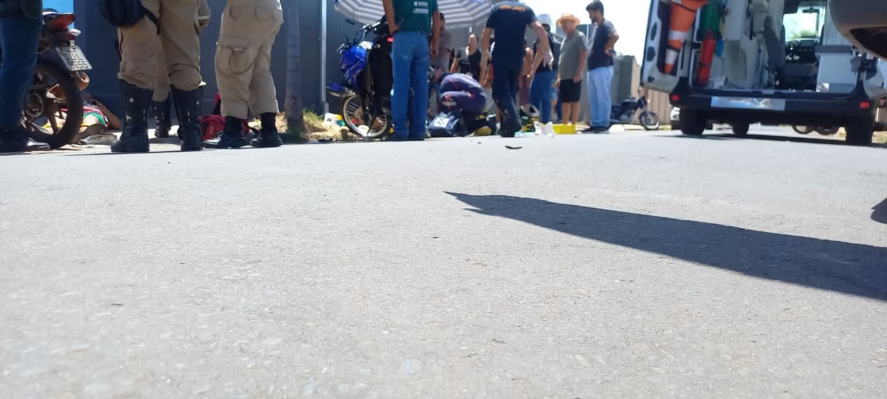 Grave acidente com motos deixa dois feridos no Ipacaraí, em Três Lagoas