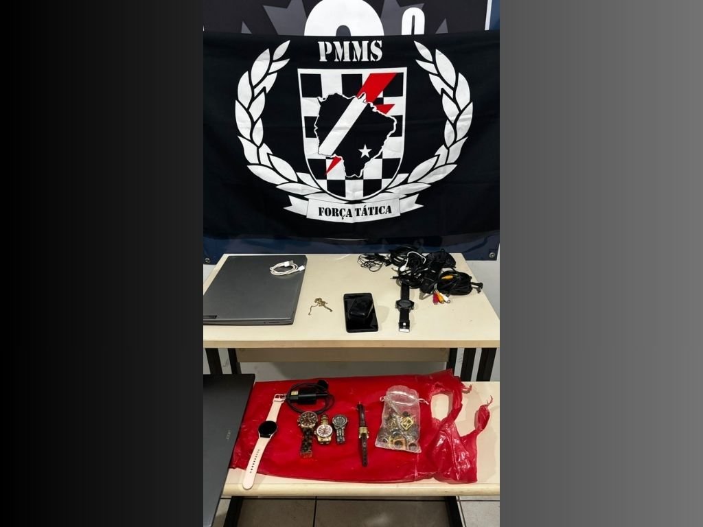 Força Tática Prende Suspeito com Produtos de Furto em Três Lagoas