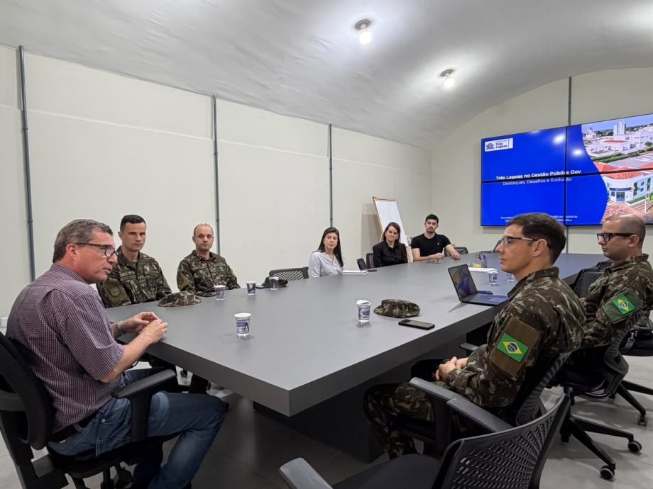 Três Lagoas acolhe militares do Exército para exibir práticas de governança e gestão pública