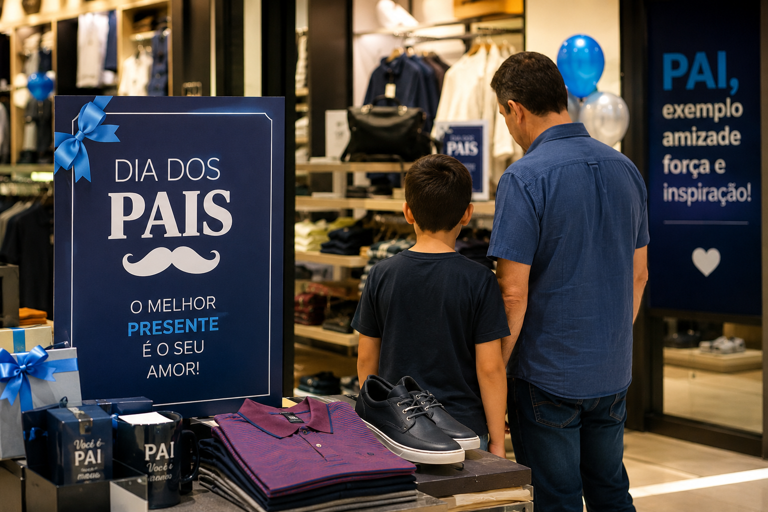 Comércio de Três Lagoas se prepara para o Dia dos Pais; previsão é de crescimento nas vendas e presentes que podem chegar a R$ 200